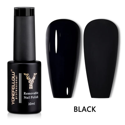YOKEFELLOW 10ml Jelly Nude Gel Nail Polish High Quality Translucent Pink Nail Gel Varnish Soak Off UV Gel Polish Long Lasting