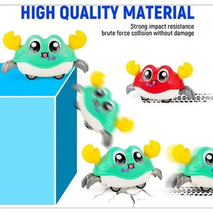 Crawling Crab Tummy Time Walking Dancing Toy Baby Sensory Toys Infant Learning Crawl Gifts Double Force Walking Crawling kid Toy