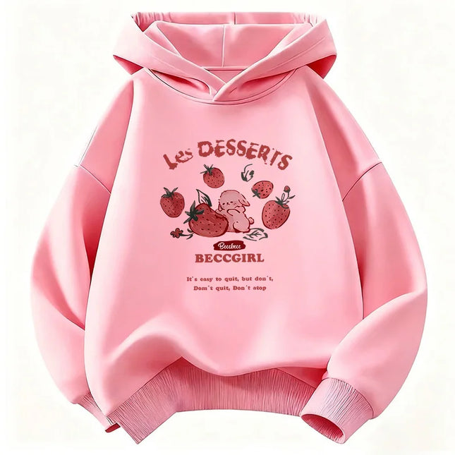 Funny Strawberry Fashion Y2k Hoodie Kids 90s Children's Sweatshirt Hoody Casual Hoodies for Boys Girls Clothes