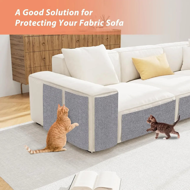 Cat Scratch Protector with Self-Adhesive Freeform Cutting Carpet Mat Cat Scratch Protection Furniture Pet Training Sofa Protector