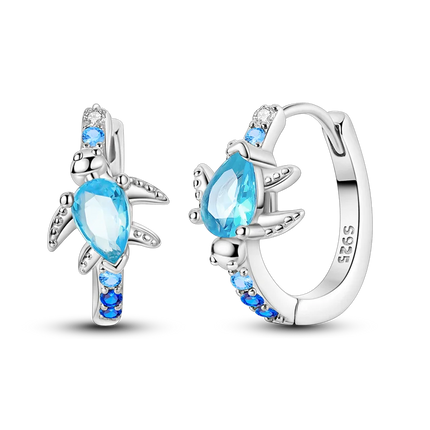 Orstarry 925 Sterling Silver Crystal Circular Eardrops Drop Earrings Women Earrings Charm Fashion Versatile Party Jewelry Gifts