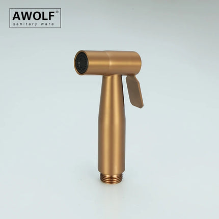 Handheld Toilet Bidet Sprayer Head Brushed Rose Gold Stainless Steel Bathroom Shattaf System Douche Kit AP2354