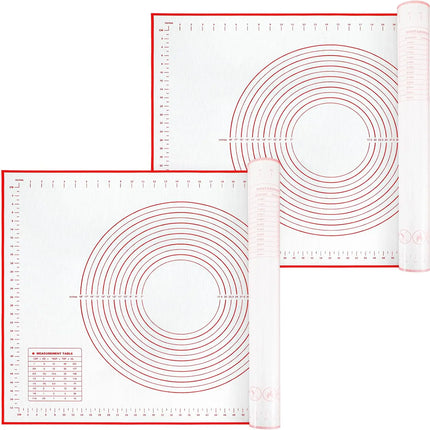Silicone Baking Mat, Non-slip Pastry Mat for Rolling Out Dough, Making Pie Crust and Fondant, with Measuring Function