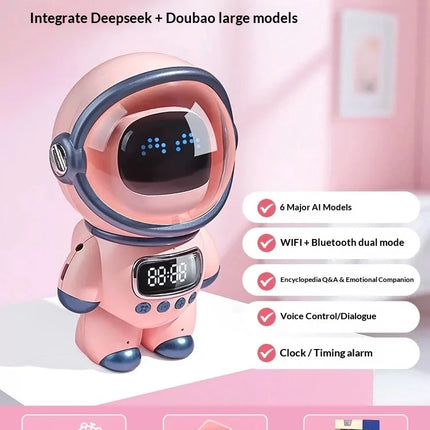 Ai Chat Robot 6 Ai Models Wifi Bluetooth Dual Mode Desktop Companion Night Light Clock Alarm Intelligent Office Assistance