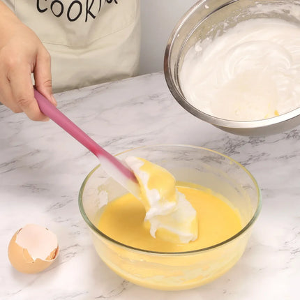 Silicone Spatula Cream Butter Cooking Baking Spatula Heat Resistant Utensils Scrape Decorator Translucent Kitchen Baking Tools