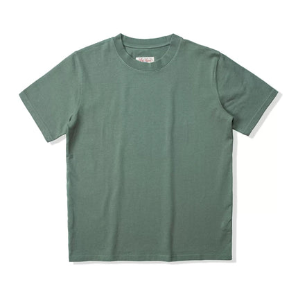 Red Tornado 270g Plain T-Shirts Amekaji Men Heavyweight Cotton Crew Neck Tee Shirt