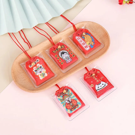 Small Blessing Japanese Prayer Lucky Charm Fortune Omamori Pray Chinese Pendant Beauty Success Couple Keychain Friend Kid Gift