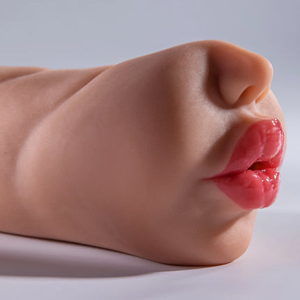 3 IN 1 Male Masturbator Artificial Real Pussy Oral Anal Vagina Deep Throat Blowjob Massager Masturbator Adult Sex Toys for Men