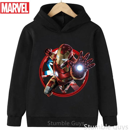 Avengers Kids Hoodie Spiderman Autumn 3-13Y Boys Clothes Girls Marvel Comfortable Sports Wear