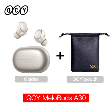 QCY MeloBuds A30 Wireless Earbuds 60dB Adaptive AI Scene ANC 8-Mic 3-Device Connect Bluetooth Earphones LDAC Hi-Res Headphones