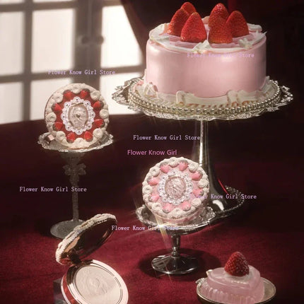 Flower knows Strawberry Cupid series Pressed Powder Matte Soft Focus Oil Control Holding Powder