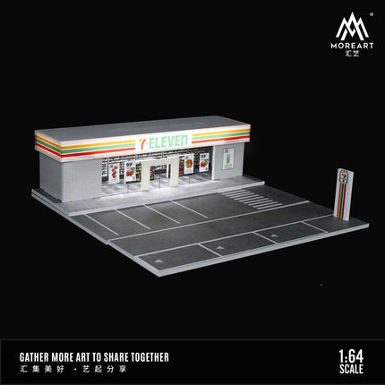 MoreArt 1:64 Diecast Car Display Scene Model DIY Assembly Street View Garage Diorama Gift Collection