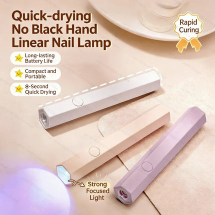 Handheld UV Light for Gel Nails Portable UV Nail Lamp Rechargeable LED Nail Lamp for Nails Art Desk Stand