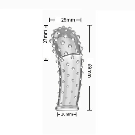 Reusable Finger Sleeve Safe Prostata G Spot Vagina Clitoris Anal Massage Adult Games Masturbation SM Exotic Sex Toys for Couple
