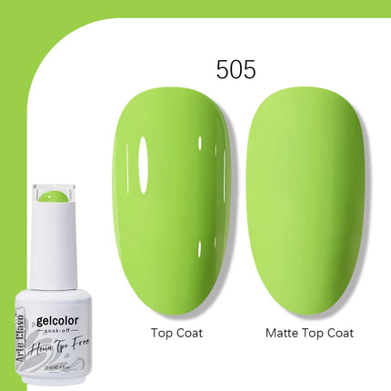 Arte Clavo TPO FREE HEMA FREE Gel Nail Polish UV Multi Use Semi Permanent Soak Off Autumn Winter Nail Art Hybrid Varnish 15ml