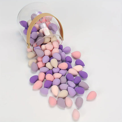 20/50/100PCS Mini Makeup Sponges - Latex-Free, Water-Activated Blenders for Foundation/BB Cream/Concealer, Precision Eye