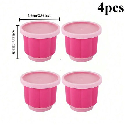 Pudding Cake Mold with Lid DIY Baby Food Jelly and Pudding Bakeware for Home Baking and Dessert Making with Fresh-Keeping Lid
