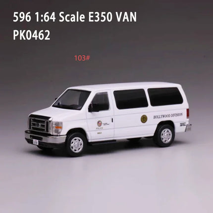 596 1/64 Scale E350 Explorer Suburban Tahoe Model Die-cast Alloy Car Model Collectible Decorative Ornament