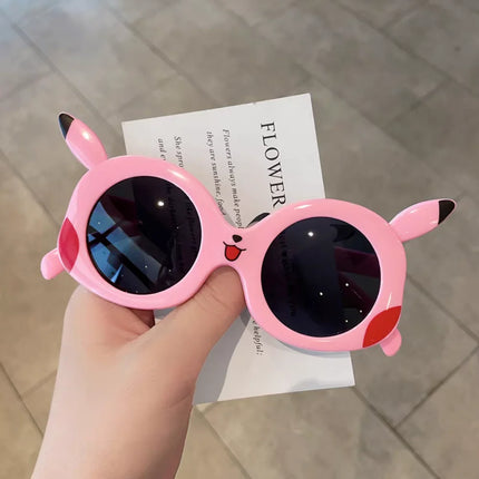 Kawaii Pokemon Pikachu Anti Glare Goggles Cartoon Vacation Travel Outdoor Sun Protection Glasses Student Sunglasses Girls Gifts