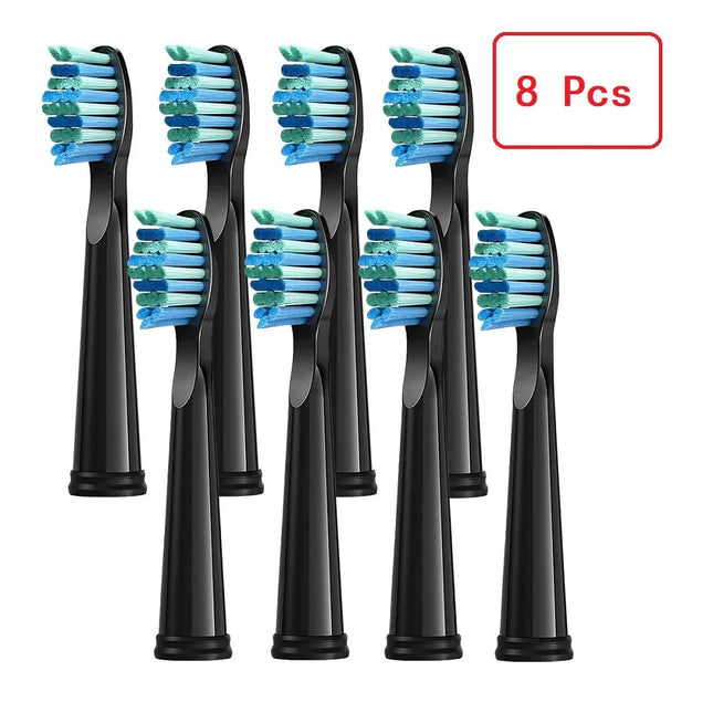 8 Pcs Replacement Brush Heads For Seago/Fairywill Electric Toothbrush Dupont Bristle Brush Refill Efficient Tooth Cleaning
