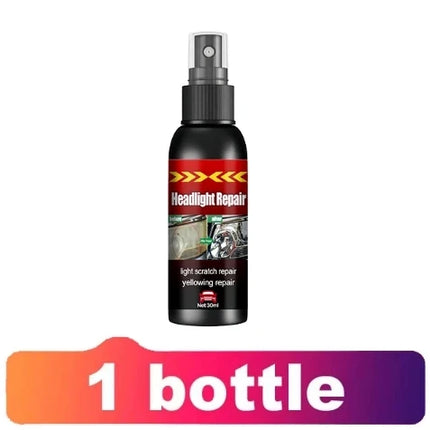 Car Headlight Restoration Fluid - Fast Remove Yellowing & Scratches, Restore Clarity & Shine, Enhance Night Driving Safety