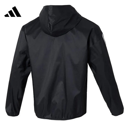 Adidas Men's 3-Stripes Ripstop Jacket - Sports Fitness Windbreaker / Veste Adidas Homme 3-Bandes Ripstop - Coupe-Vent Sport Fitness