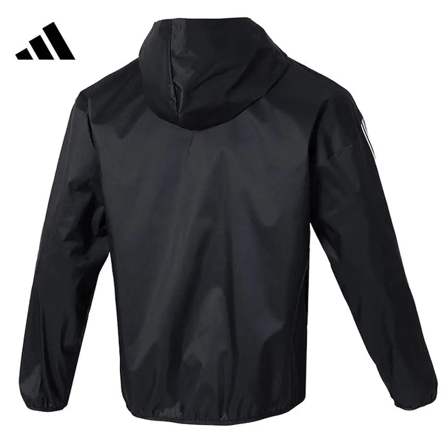 Adidas Men's 3-Stripes Ripstop Jacket - Sports Fitness Windbreaker / Veste Adidas Homme 3-Bandes Ripstop - Coupe-Vent Sport Fitness