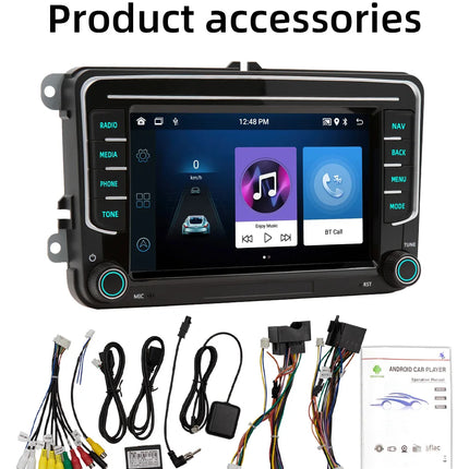 BQCC 7" Android 13 Octa Core Car Player Mirrorlink Carplay WIFI GPS For Volkswagen VW CC Passat B7 Polo Golf 5 6 Jetta mk5 mk6