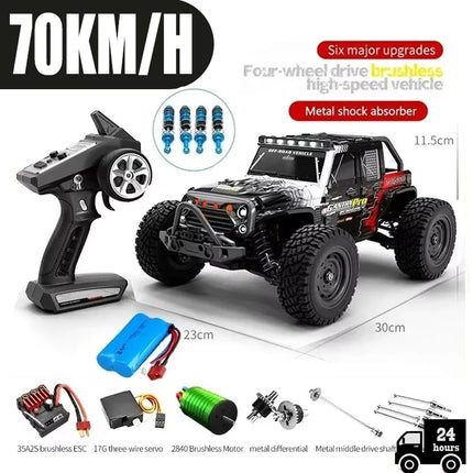 SCY-16103PRO 1:16 4WD RC Car - 70KM/H Brushless, 50KM/H Brushed, LED, 2.4G Remote, Off Road Drift, Kids Toy