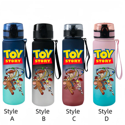 Toy Story Cartoon Drinking Glasses Woody Portable Cup Outdoor Sports Water Bottle Drinking Cup Cartoon Plastic Frosted Kettle