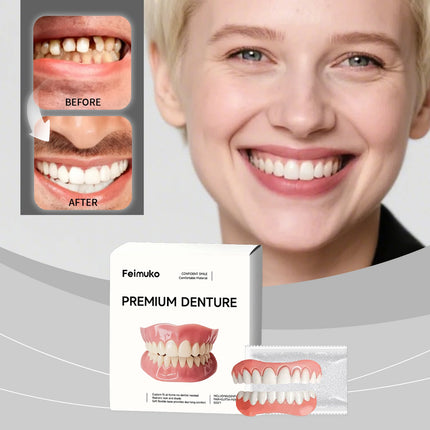 2026 Adult Adjustable Denture Set Adjustable Snap-on Dentures Portable Braces Decorative Teeth Gap Oral Hygiene Care