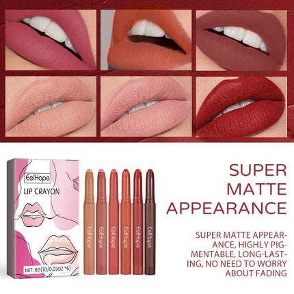 Waterproof Matte Lip Liner Contours Lips Long Lasting Weightless Precise Liner with Super Soft Blendable Texture Matte Soft