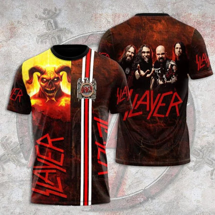 New Slayer Torrent Metal Band 3D Print Men/Women Hip Hop Boys T shirt Fashion O-Neck Short Sleeve Tee Top Trend Man Clothing