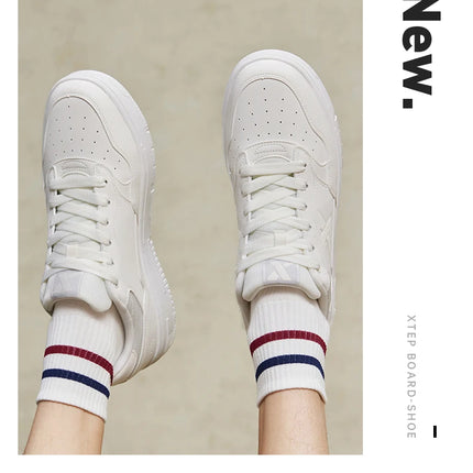 Xtep Skateboarding Shoes For Men Summer Wear-Resistant Skate Shoes Stability Soft Leisure Outdoor Sneakers 876319310029