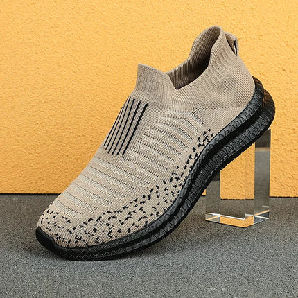 Men's Running Sneakers Breathable Outdoor Sport Lightweight Male Walking Shoes Anti-Slip Sneakers Slip-On Flats Vulcanized Shoes
