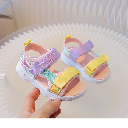 Children's Sandals 2025 New Summer Fashion Soft Bottom Princess Versatile Children's Shoes Little Girls Beach Shoes Girls' Shoes