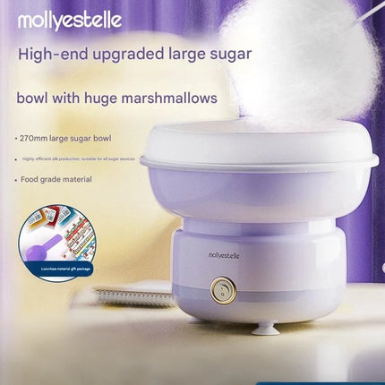 Mollyestelle Cotton Candy Machine-Making of Small Fully Automatic Commercial Cotton Candy Machine for Home Use