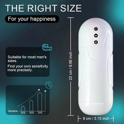 Automatic Male Mastubator Vibration Blowjob Machine for Men Masturbation Cup Sex Toys Adult Goods for Men Masturbate Supplies