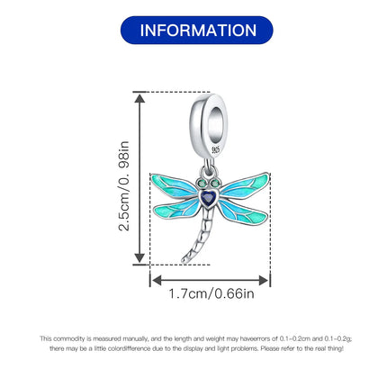 Orstarry Charm Silver 925 Beads Blue Series Fit Bracelet Charms DIY Original Fashion Pendants For Women Jewelry Trendy Gifts