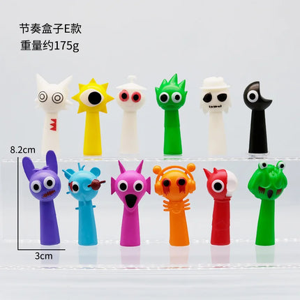 High Quality Sprunki Action Figures 12 Pack Rhythm Box Game Peripheral Collectible Model Dolls Desktop Ornaments For Game Fans