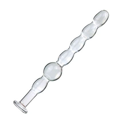 Glass Anal Plug Six styles Pulling Beads Dual Use Small Dildos Butt Plugs Masturbation Posterior Dilation Adult Sex Toys