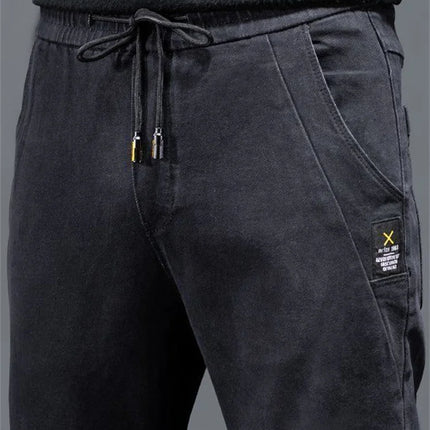 New Man Pants Hip Hop Harem Jeans Men Trousers Loose Joggers Denim Casual Sweatpants Korea Trousers Streetwear Men Clothing