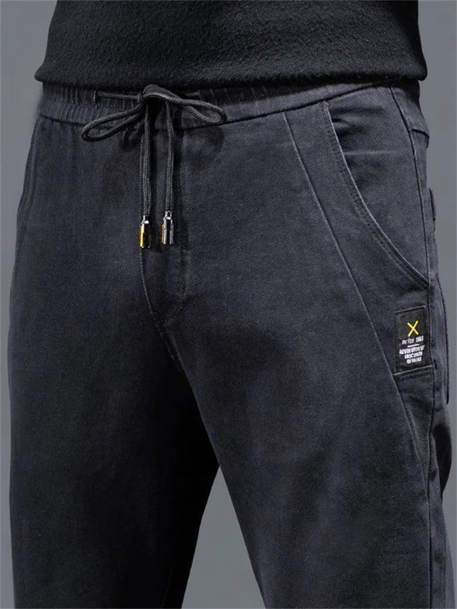 New Man Pants Hip Hop Harem Jeans Men Trousers Loose Joggers Denim Casual Sweatpants Korea Trousers Streetwear Men Clothing
