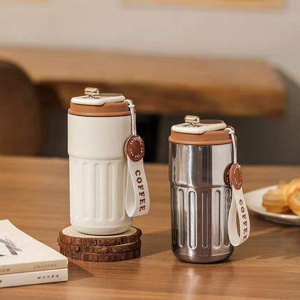 450ml Thermos Bottle Smart Display Temperature 316 Stainless Steel Vacuum Cup Office Coffee Cup Business Portable Thermal Mug