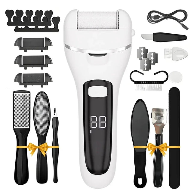 USB-Powered Electric Foot Grinder Kit Portable Rechargeable Pedicure Tools Home Foot Care Device