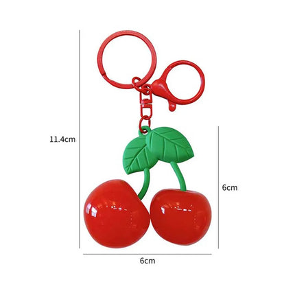 Keys Accessories Cherry Acrylic Keychain Backpack Decor Portable Cherry Bag Hanging Fruits Red Red Cherry Pendant Birthday Gift