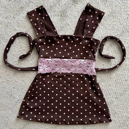 Y2k Tank Top Polka Dot Cute Fashion Sleeveless Top Streetwear High street Casual Chic Unique Classic Minimalist Cool Women Vest