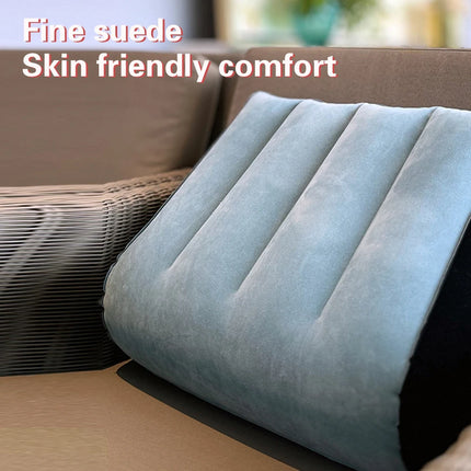 Inflatable Travel Pillow Multifunctional Body Pillow Lumbar Yoga Pillow Travel Positions Support Air Cushion Triangular Pillow