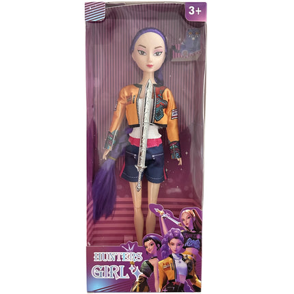 Kpop Rumi Mira Zoey Vinyl Doll Anime Hunters Girl 11 Inch Articulated With Theme Music Cute Toy 3PCS Set Gift for Kids Girl Fans