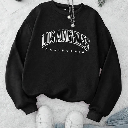 Casual Women Sweatshirts Chicago USA Letter Prints Pullover Fashion Crewneck Oversize Hoodie Fleece Warm Female Autumn Clothes